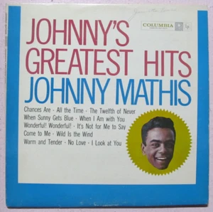 JOHNNY MATHIS ~"Johnny's Greatest Hits": 1958 Columbia Vinyl LP (#G166) - Picture 1 of 7