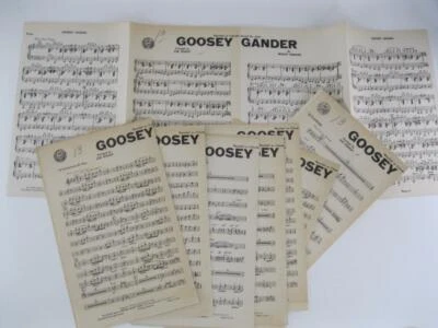1945 "Goosey Gander" Big Band Jazz Chart Sheet Music 14 Parts Woody Herman - Image 1 of 2