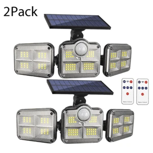 2Pack 122 LED Solar Lights Outdoor Waterproof Motion Sensor Security Lamp NEW - Picture 1 of 12