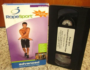 ROPE SPORT toning Advanced Workout & Bonus Jumps fitness VHS Kelly Packard 2003  - Foto 1 di 3