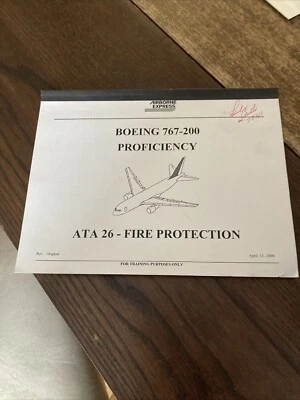 Boeing 767-200 Proficiency ATA 26 protección contra incendios Foto 1 de 4