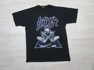 Vintage Slayer Band T Shirt (L) 1990's 2-Sided Brockum USA Devine Intervention - Picture 1 of 12