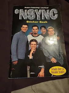 Vintage 2001 *NSYNC 30 Reusable Sticker Book Modern Publishing Y2K Early 00s - Picture 1 of 2