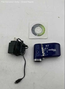 Insignia NS-DV720P Blue Silver LCD Display High Definition Handheld Camcorder - Picture 1 of 7