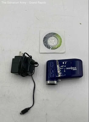 Insignia NS-DV720P Blue Silver LCD Display High Definition Handheld Camcorder - Image 1 of 4