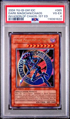 PSA 4 1ST EDITION Dark Magician of Chaos IOC-065 Invasion of Chaos YUGIOH - Image 1 of 2