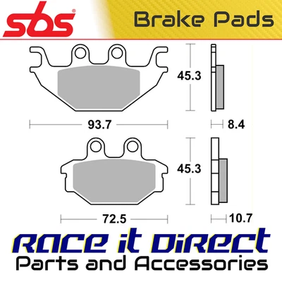 Тормозные колодки для INDIAN SCOUT 1000 SIXTY ABS 2016-2017 задние органические V-Twin SBS - Изображение 1 из 4