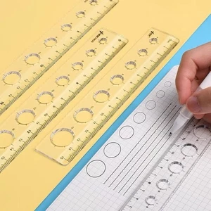 Clear Rulers Scale Bendable Flexible Rubber Ruler Transparent Shatterproof Ruler - Picture 1 of 14