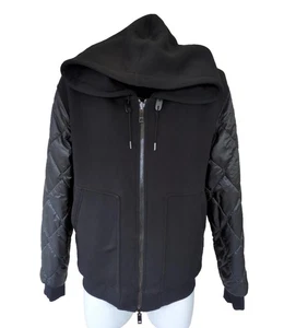 Burberry Steppjacke Wendejacke XXXL Mantel schwarz Logo Kapuze - Bild 1 von 11