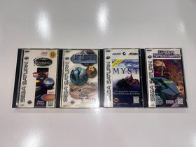 4 Sega Saturn Games (Cyber Speedway, Last Gladiators, Myst, Pro Pinball) Lot #22