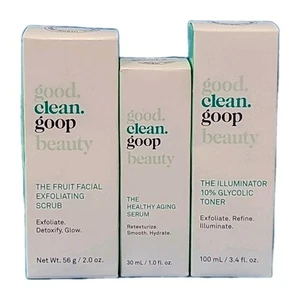 3× good.clean.goop beauty HEALTHY AGING SERUM Facial Exfoliating Illuminator 10% - Picture 1 of 9