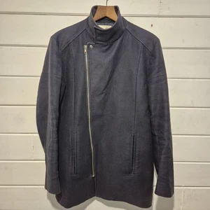 REISS Smart Designer Navy 100% Heavyweight Cotton Men's Short Jacket M - Picture 1 of 15