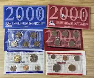 US Mint 2000 Uncirculated Coin Set Denver & Philadelphia OGP & COA Free Shipping - Picture 1 of 2