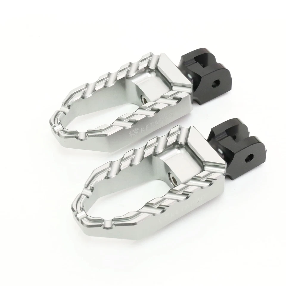 Estriberas anchas delanteras de titanio BUZZ para Aprilia Tuono 1000 / R 05-10 09 08 07 06 Foto 1 de 4