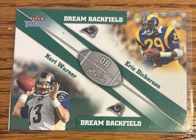 2002 Fleer Throwbacks Warner/Dickerson QB Collection Dream Backfield #3 DB - Image 1 of 2