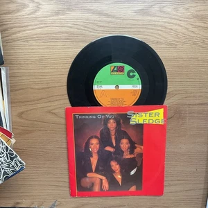SISTER SLEDGE - THINKING OF YOU / WE ARE FAMILY - 1984 ATLANTIC REISSUE - Picture 1 of 2