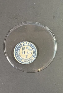 15-14/16 :7 Ligne NOS Glas Taschenuhr Kristall - Bild 1 von 3