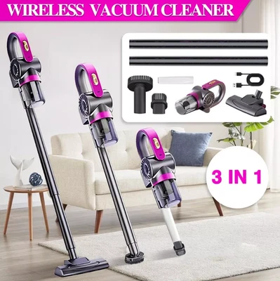 MARKENLOS 3 in 1 Akku staubsauger Kabellos Handstaubsauger beutellos 8500pa Tierhaare 120W