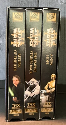 Vintage Star Wars VHS Trilogy Box Set – Episodes IV, V, VI 2000 - Lucas Film - Image 1 of 4