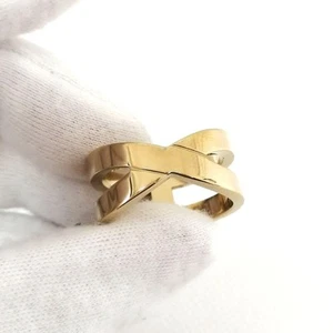 Anillo Bufanda HERMES Rubán Tono Dorado - Excelente Estado con Caja - Imagen 1 de 8