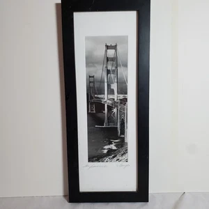 Foto firmada en blanco y negro del puente Golden Gate de D. Campos “San Francisco” - firmada - Imagen 1 de 6