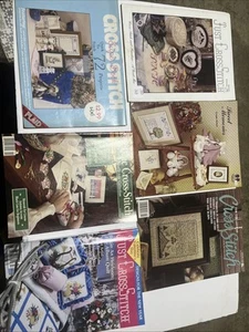 EUC Lot Of Five Cross Stitch Basics Nature Floral Flowers Alphabet Sentiments - Imagen 1 de 8