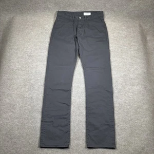Gustin Hose Herren 30x33 grau Slim Fit gerades Bein Twill Chinohose Knopfleiste - Bild 1 von 15