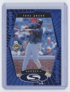 1999 UD Choice Star Quest Blue Tony Gwynn . #SQ8