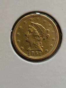 Cuarto de águila de oro 1851o $2 1/2 - Xf-AU - Imagen 1 de 4