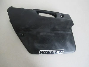 Black Side Cover Panel Right Side Aftermarket Plastic fits 1997 Kawasaki KX125 - Imagen 1 de 12