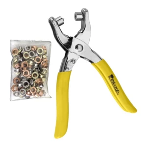 Tüllenzange mit 100 Silbertüllen mit 3/4" Backenöffnung - Bild 1 von 2