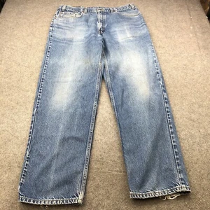 Jeans vintage Levis 550 para hombre 38x32 calce relajado lavado ligero denim desgastado Y2K - Imagen 1 de 11