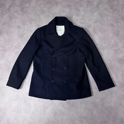 Abrigo de hombre Denim & Supply Ralph Lauren botones de lana negro talla: M (grande) Foto 1 de 4