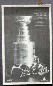 1983 NHL Edmonton Oilers Wayne Gretzky Stanley Copa Almuerzo Premios Menú ESCASO-- - Imagen 1 de 1