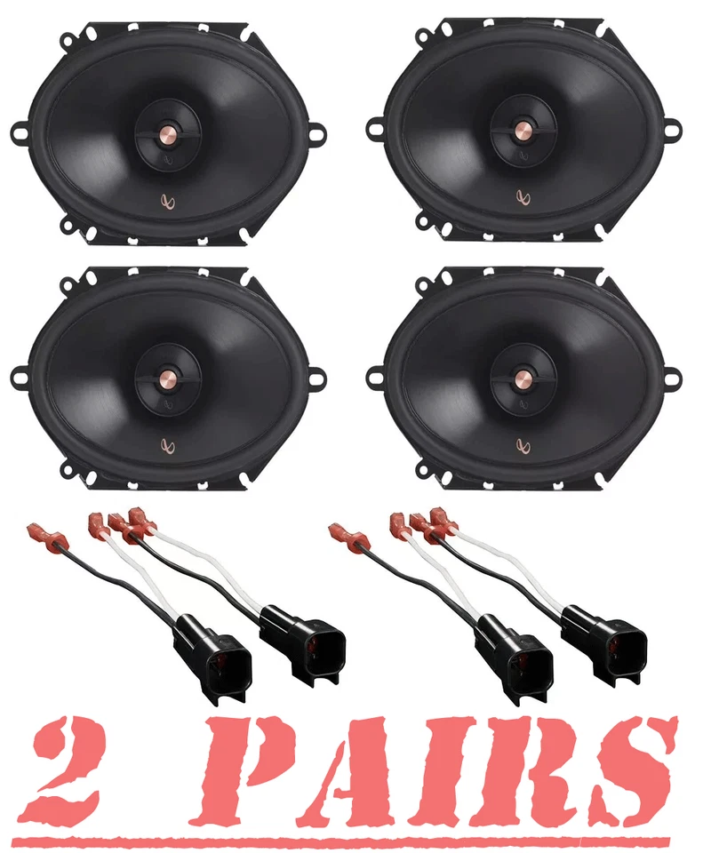 4)Infinity PR8612cf 6x8" (5x7") Speakers For 2001-2010 Ford Escape, Mustang - Image 1 of 4