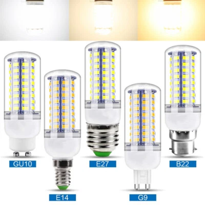 LED Corn Light Bulbs B22 G9 GU10 E14 E27 Screw Lamp 3W 5W 7W 9W 12W AC 220V 240V - Image 1 of 4