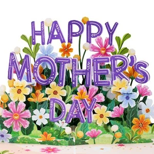 Paper Love Frndly 3D Happy Mothers Day Pop Up Card Handcrafted - 100% Recycle... - Picture 1 of 7