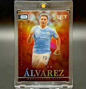 2023-24 Panini Select FIFA Soccer Artistic Impressions Julian Alvarez #14 Prizm - Picture 1 of 10