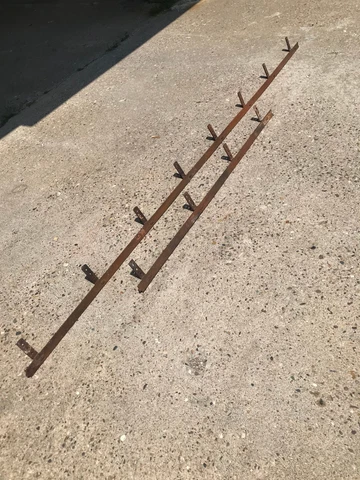 12' of antique barn door roller track  [ an 8' and a 4' pc  ] Cover