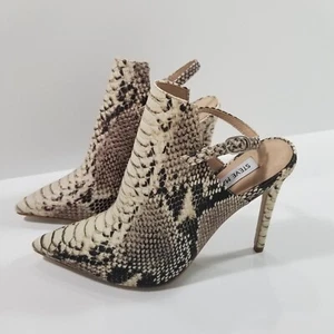 BNIB Steve Madden Womens Daily Pump Size 6 Medium Natural Snake - Picture 1 of 12