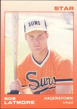 1988 Hagerstown Suns Star #10 Bob Latmore