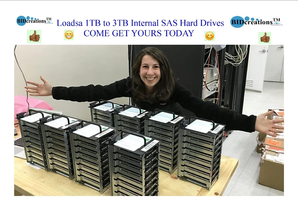 VARIOUS 1TB to 3TB HGST, Seagate, Dell, Toshiba SAS HARD DRIVES 3.5" & 2.5" - Image 1 of 1