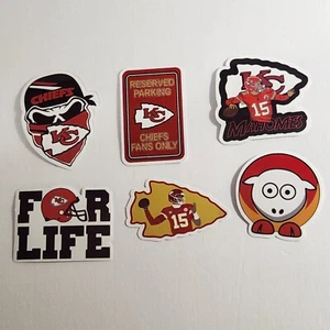 KC Chiefs NFL Football Patrick Mahomes Travis Kelce Decal 6 PACK Free Shipping - Bild 1 von 1