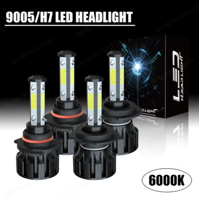 For Subaru Tribeca 2008-2014 4x 6000K LED Headlight High-Low Beam Fog Light Bulb - Image 1 of 4