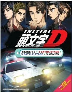 DVD Anime Initial D Season 1-6 + 3 Extra Stage + 3 Battle Stage + 3 Legend + OST - Picture 1 of 3