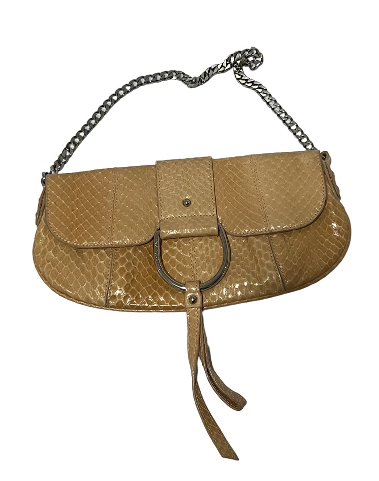 BOLSO DE CUERO DE SERPIENTE MELOCOTÓN DOLCE & GABBANA DE COLECCIÓN Foto 1 de 4