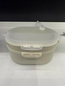 IKEA UTBJUDA Stackable Lunch Box For Dry Food Light Grey-beige - Brand new - Picture 1 of 2