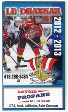 2012-13 Baie-Comeau Drakkar QMJHL - LHJMQ Hockey Schedule !!! Many Sponsors