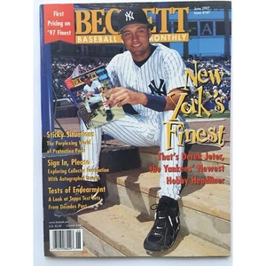 Beckett Baseball Monthly June 1997 Derek Jeter Yankees Issue #147 - Picture 1 of 2