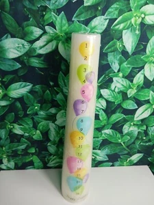 US Candle Company 2" x 3" x 15,75" groß unparfümiert weiß Geburtstagskerze 1-18 Rarität - Bild 1 von 5